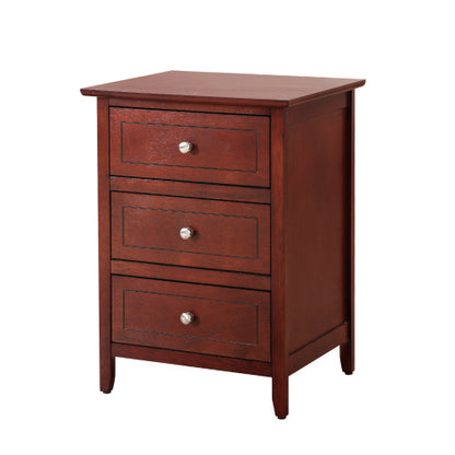 US Local Transitional Cherry Nightstand For Bedrooms