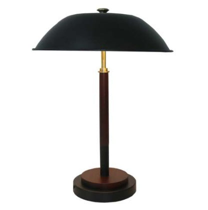 US Local High Quality Hotel European Modern Bed Side Nightstand Decorative Led Table Desk Lamp, Cosmiclume Black Umbrella Shaped Table Lamp - Walnut - Bronze 110V