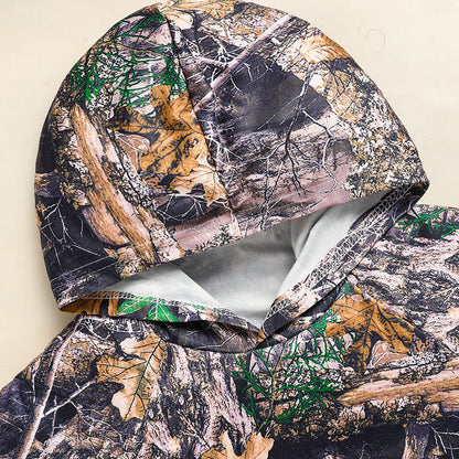 US Local Toddler Baby Boy Outfits Little Boys Short Sleeve Camouflage Print Hoodie Sweatshirt Shirts & Short Pants With Pocket