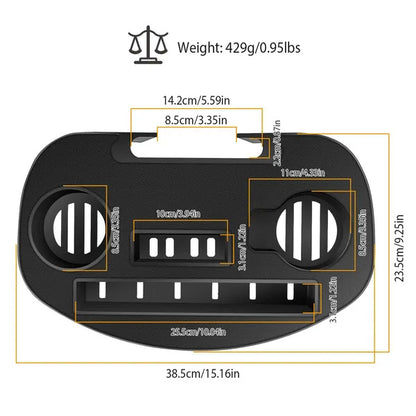 US Local Zero Gravity Chair Cup Holder Clip On Side Tray W Beverage Can Mobile Devices Slots