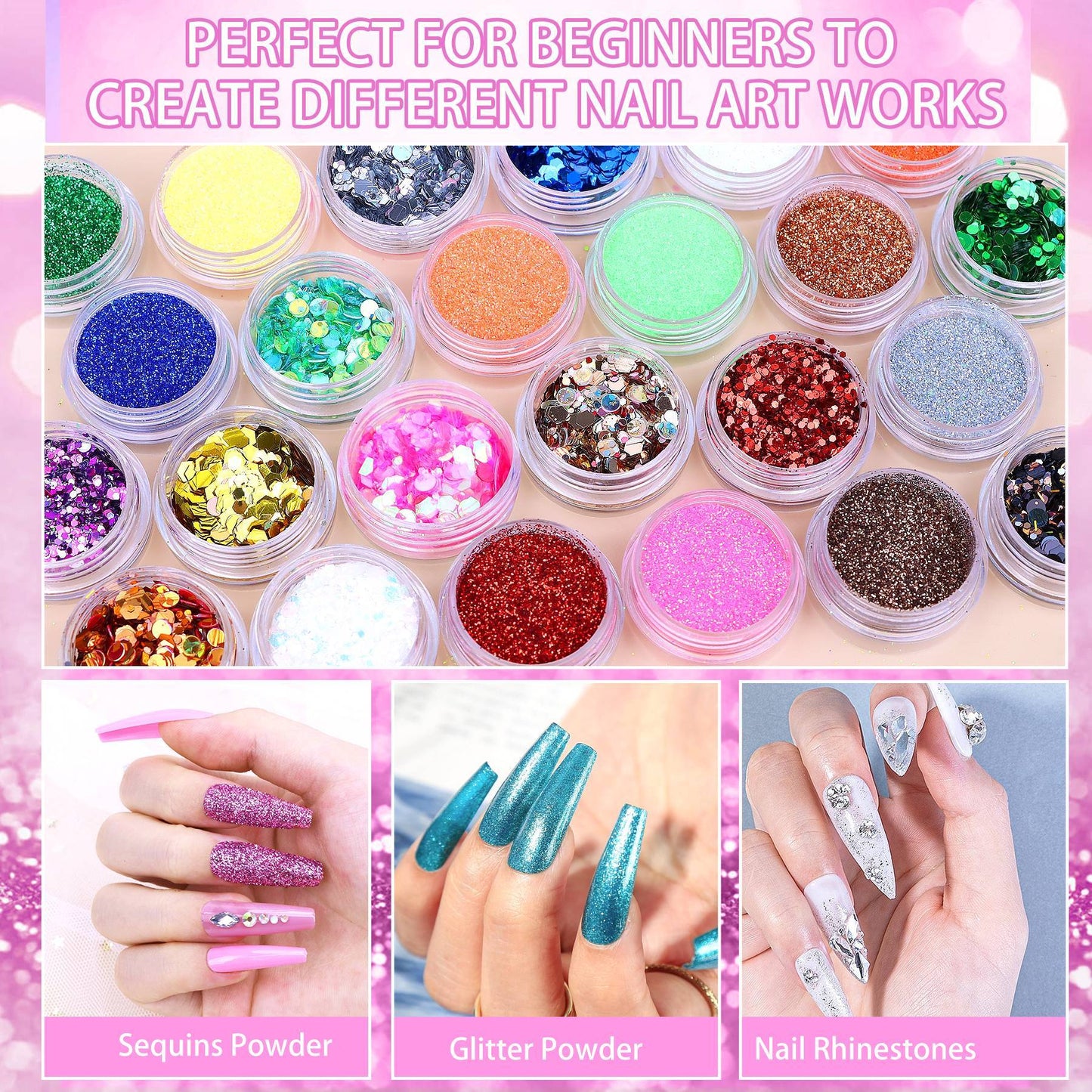 US Local Acrylic Nail Kit With Nail Drill And UV Light,Professional Nail Kit Acrylic Set