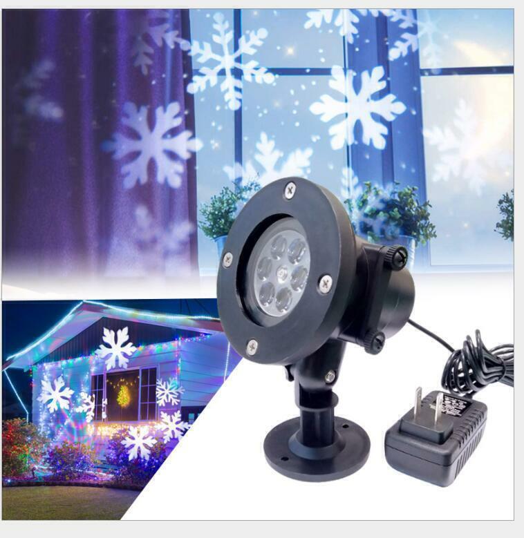 US Local 48 Pattern Christmas Projector Laser Light Snow LED Lamp Landscape Garden XMAS