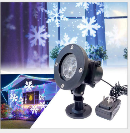 US Local 48 Pattern Christmas Projector Laser Light Snow LED Lamp Landscape Garden XMAS