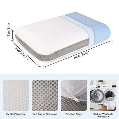 US Local Bread Pillow - Ultra-soft Memory Foam, Slow Rebound Fits The Cervical Spine, A Must-have For Side Sleeping Without Ear Pressure