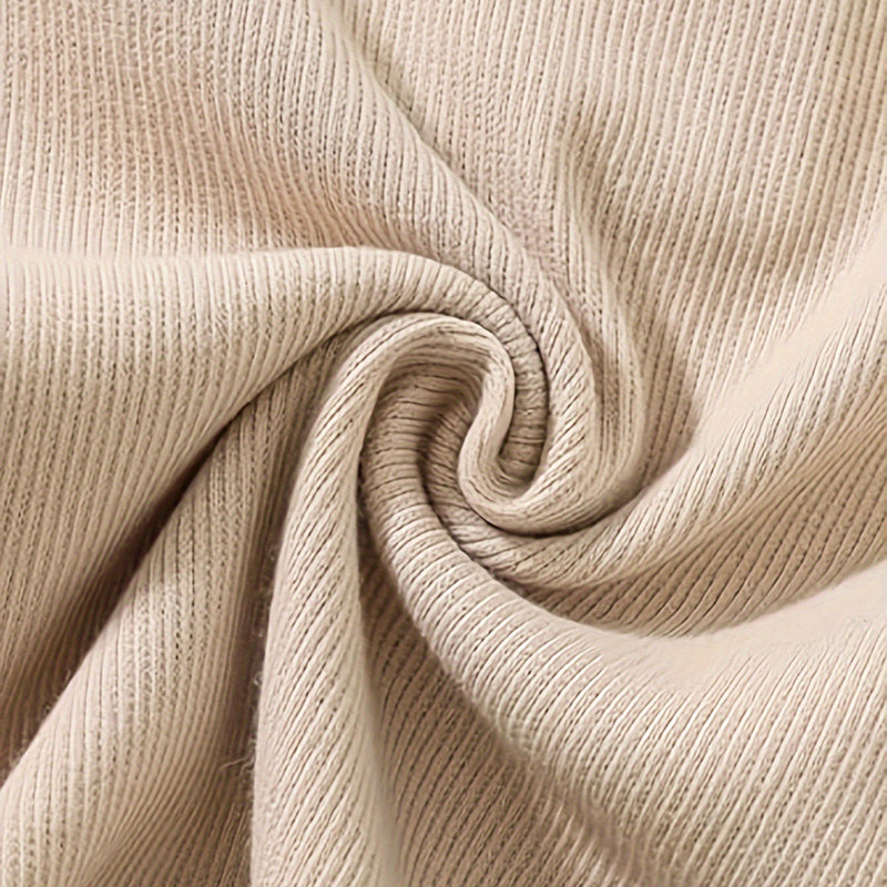 US Local 3-Pack Baby Boys One-Piece Romper Set, Long Sleeve Ribbed Button Jumpsuit