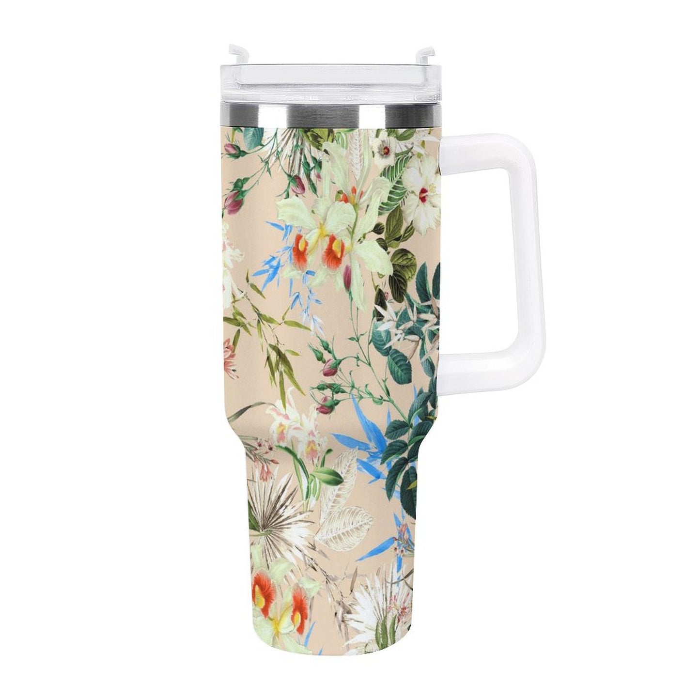 PHDT00111 POD US Local Tumbler 40 oz Large Capacity Car Cup Flowers