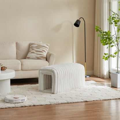 US Local Ottoman Storage Bench Pet Supplies Corduroy Bench Cat's Nest To Hide For The Living Room, Entryway And Bedroom