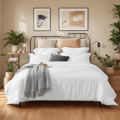 US Local Three-piece Bedding Set With Solid Color Quilt Cover And Pillowcase, Three-piece Bedding Set - Super Soft Microfiber Hotel Series - Brushed Super Soft And Machine Washable, Cute Pink Three-piece Set W