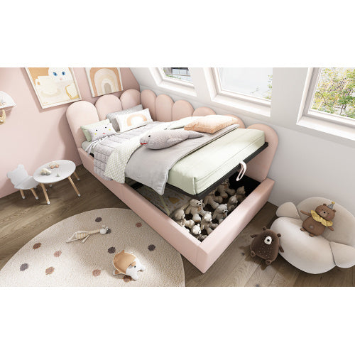UK Local Upholstered Daybed Bed With Storage,Ottoman Bed 3FT Single Sofa Bed 90X190cm, Daybed With Hydraulic Storage Bed Frame, With Metal Slatted Frame, Velvet,  No Mattress