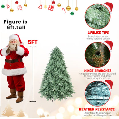 US Local Artificial 5ft Blue Green Tint Christmas Tree