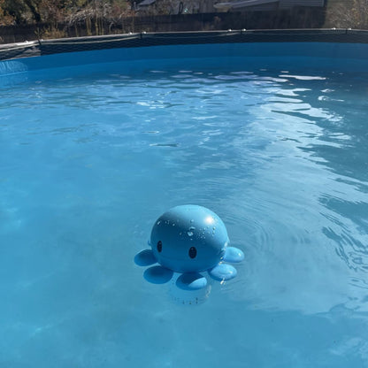 US Local Blue Octopus Retractable Pool Drop - Automatic Floating Pool Drop For Pools Pool Thrower For Indoor And Outdoor Pool Party Party Gathering Brings A Refreshing Feel To The Pool Party
