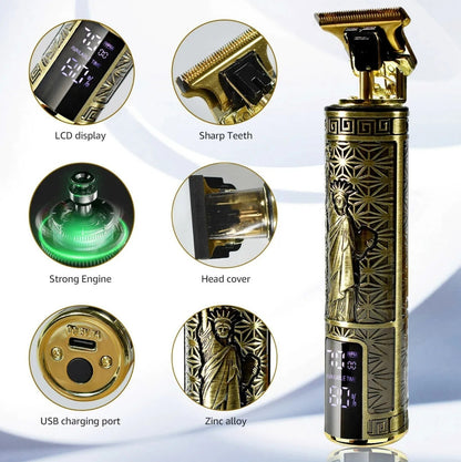 US Local Beard Trimmer Hair Clippers Cordless Hair Cutting Kit Barber Shaving Machine For Men USB Rechargeable 1 PCS