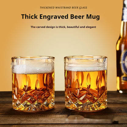 High-grade Carved Crystal Glass Thickening Cup