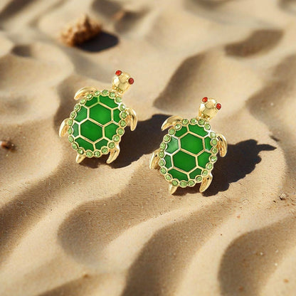 Turtle Stud Earrings Exquisite Cute Fashion Niche Design Party Ear Rings