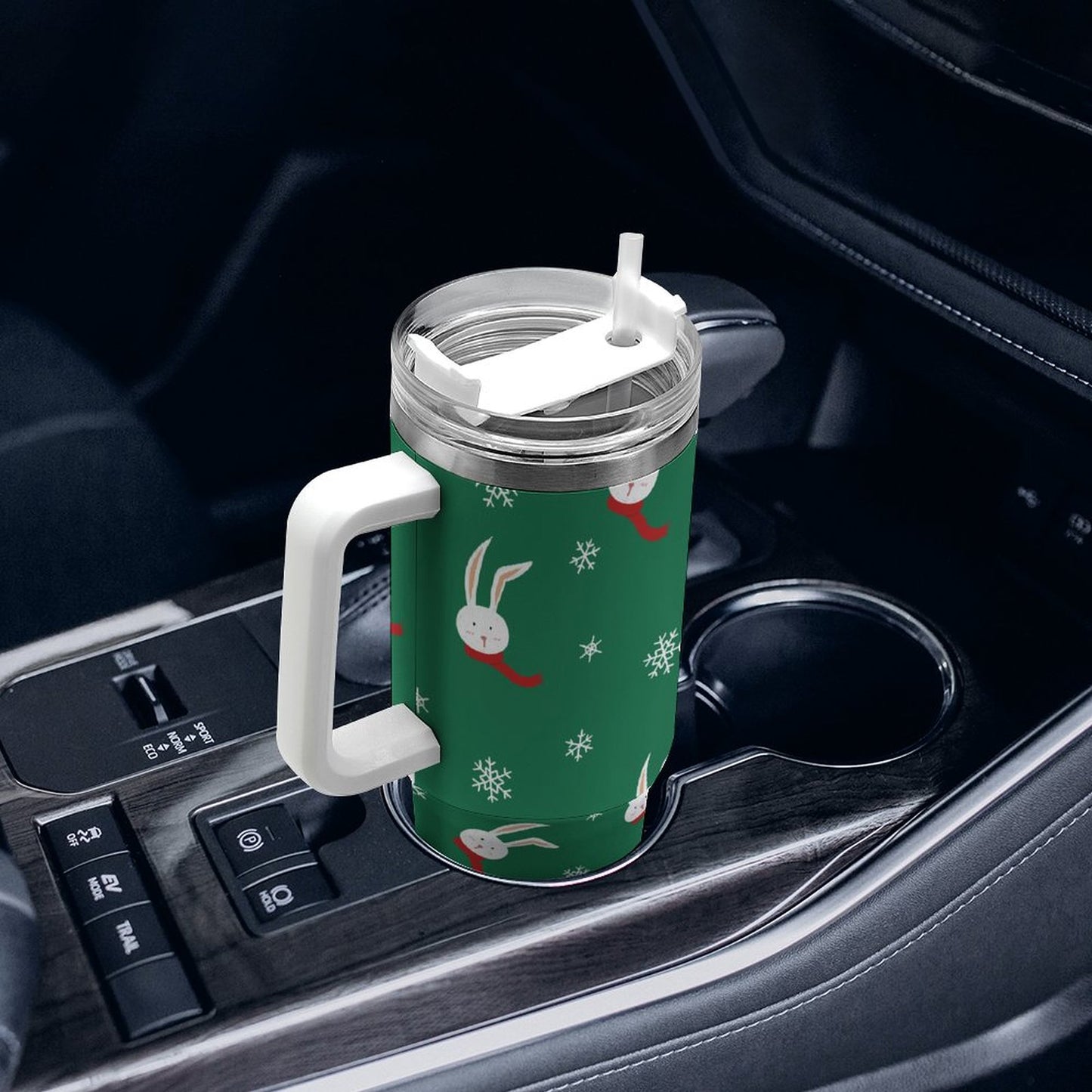 PHDT00013 POD US Local Tumbler 40 oz Large Capacity Car Cup Christmas Rabbit Snowflake