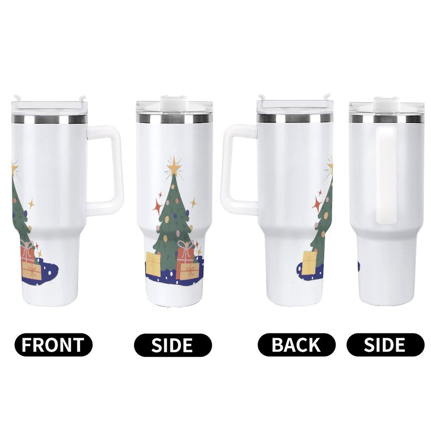 PHDT00104 POD US Local Tumbler 40 oz Large Capacity Car Cup Christmas Tree