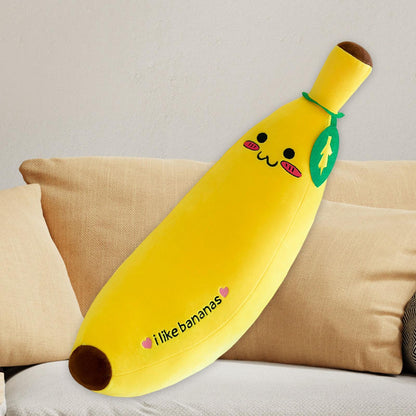US Local Plush Banana Stuffed Pillow Decor Plushie Toy Breathable Soft Fruit New