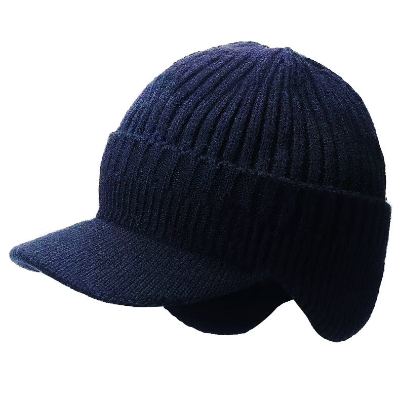 Warm Ear Protection Hat Men's Thickened Woolen Cap