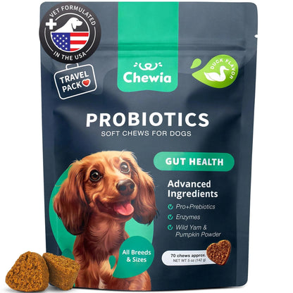 US Local Probiotics For Dogs Support Gut Health Immunity Yeast Balance Itchy Skin Allergies Probiotics And Digestive Enzymes Coprophagia Deterrent For Dogs 180 Probiotic Chews For Dogs