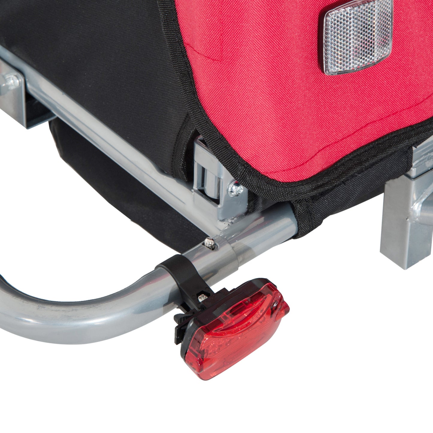 US Local Elite 360 Swivel Bike Trailer for Kids Double Child Two-Wheel Bicycle Cargo Trailer With 2 Security Harnesses