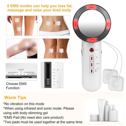 Ultrasonic Three In One Multifunctional EMS Infrared Massager
