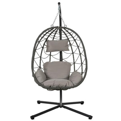 US Local Indoor And Outdoor Swing Chairs, Hanging Basket Chairs With Stands Are Suitable For Bedrooms, Living Rooms, Balconies