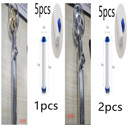 Turbo Propeller Shower Head Water Saving High Preassure Flow 360 Degrees With Fan Extension Showerhead Rainfall With Holder