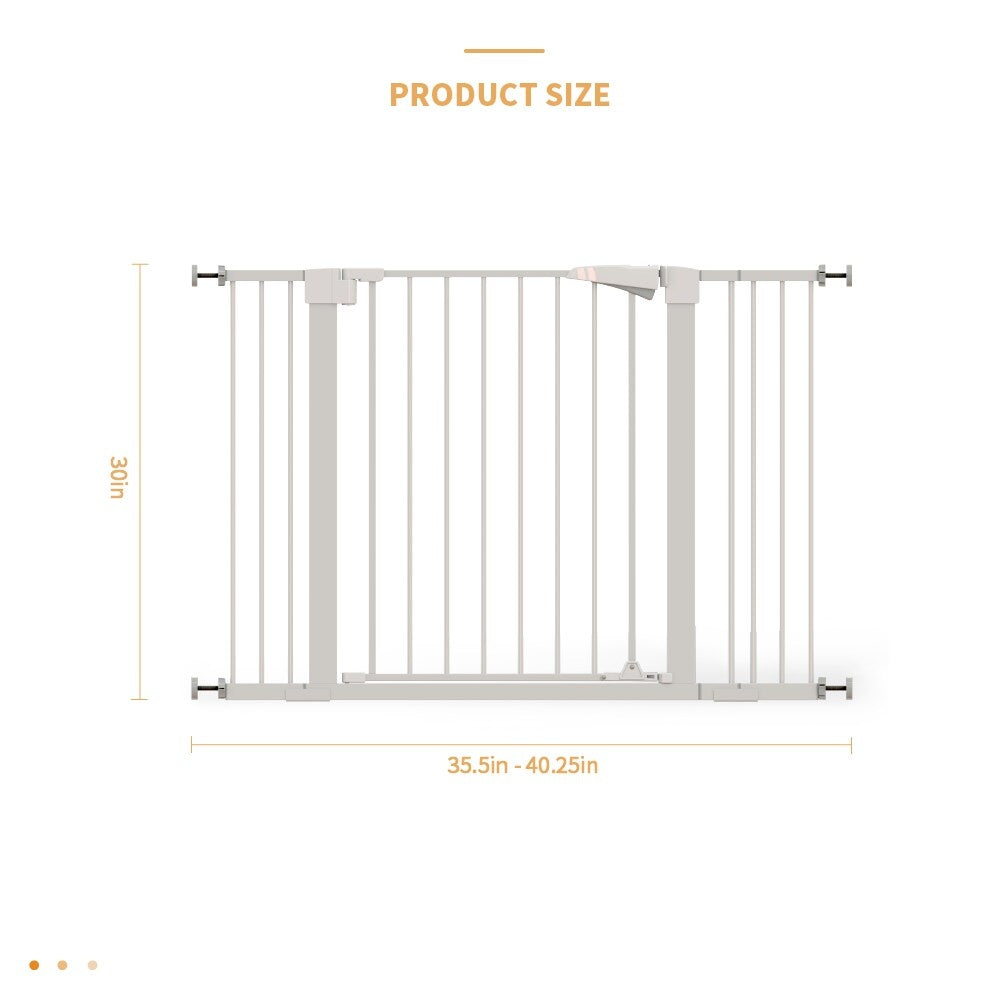 US Local High White Child Safety Gate For Baby Door Barrier With Extensions