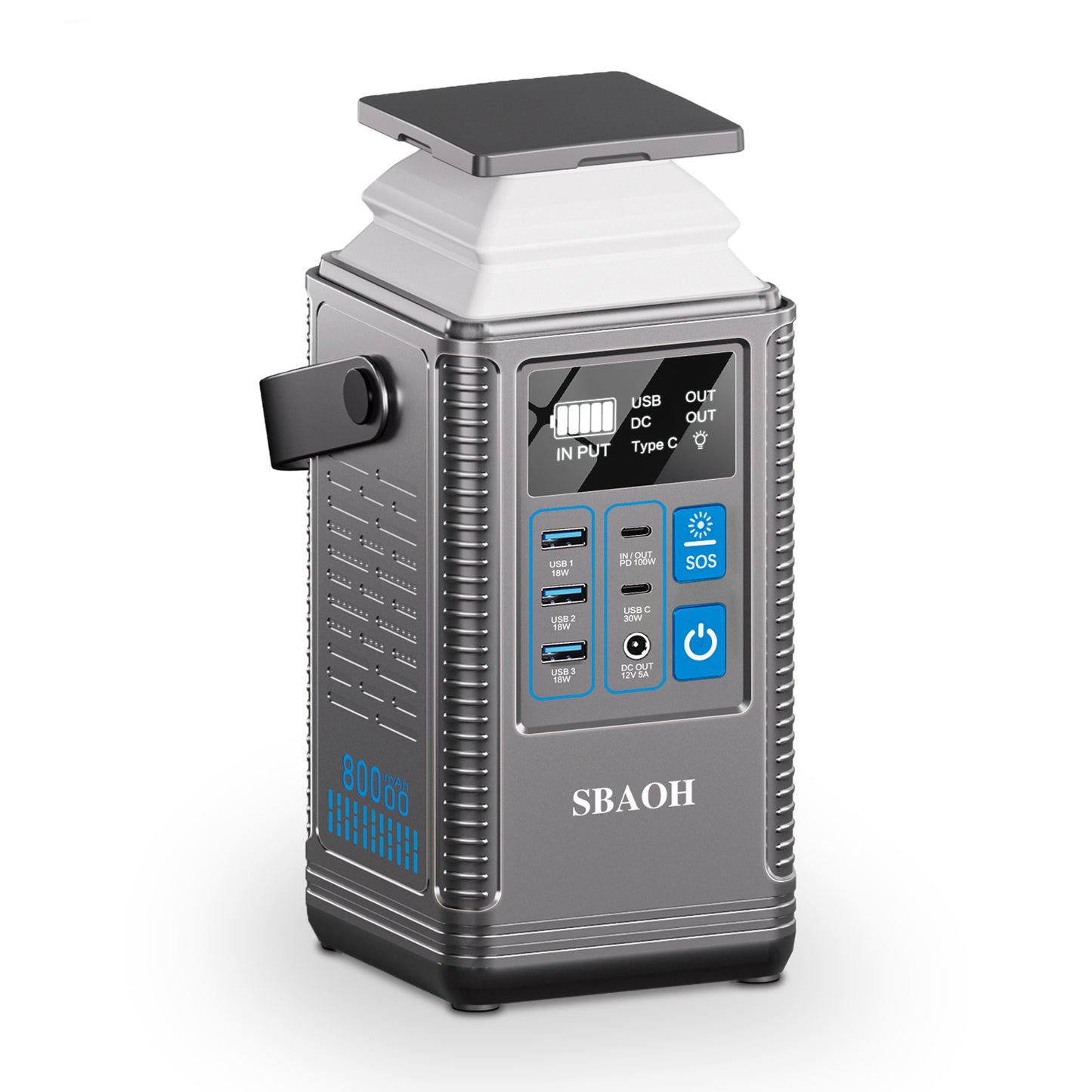 US Local Power Station 296Wh Lithium Battery Mobile Power Supply 80000mAh Portable Rechargeable Battery Outdoor Energy Storage Power Supply