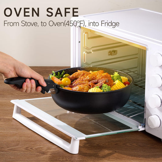 Six-piece Detachable Handle Pot Set