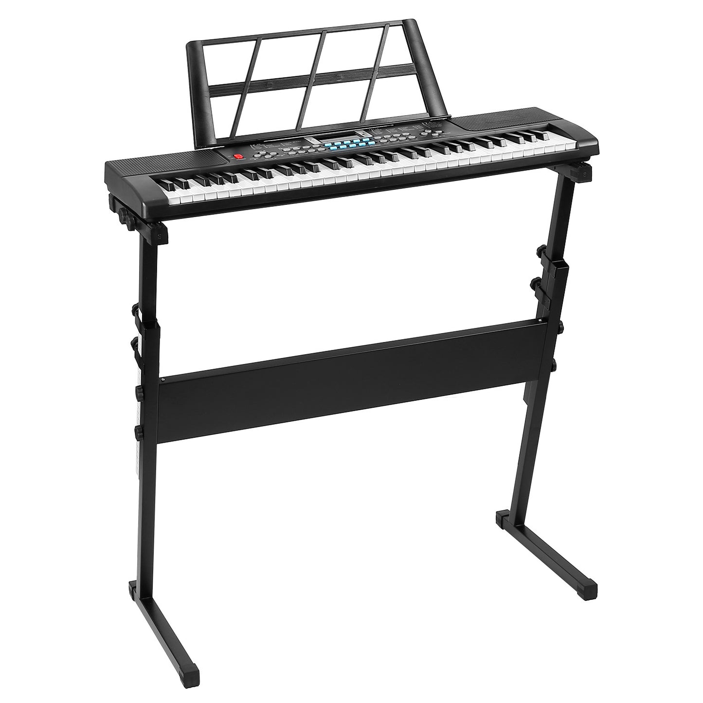 US Local 1P 61 Keys Digital Music Electronic Keyboard Electric Musical Piano Instrument Kids Learning Keyboard With Stand Microphone For Beginners