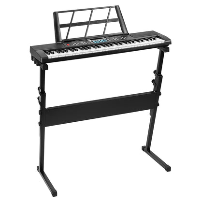 US Local 1P 61 Keys Digital Music Electronic Keyboard Electric Musical Piano Instrument Kids Learning Keyboard With Stand Microphone For Beginners
