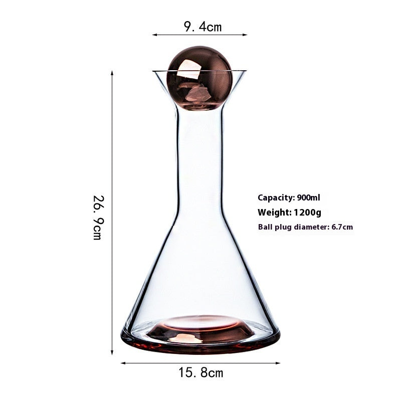 Secondary Glass Cold Water Bottle Simple Electroplating Business Pitcher