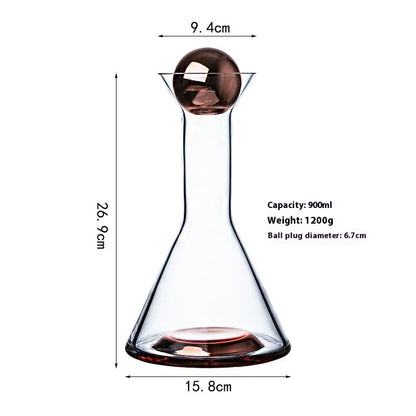 Secondary Glass Cold Water Bottle Simple Electroplating Business Pitcher