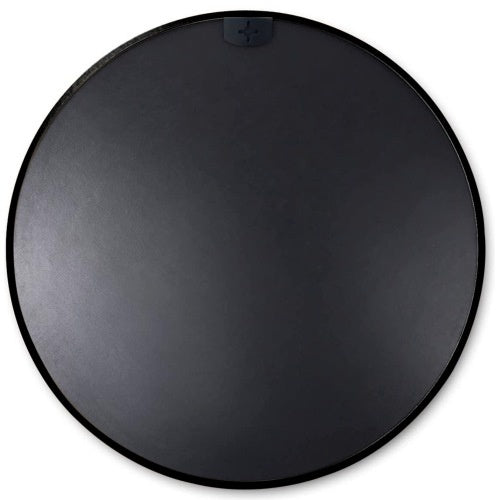 US Local Black 16 Inches Metal Round Bathroom Mirror