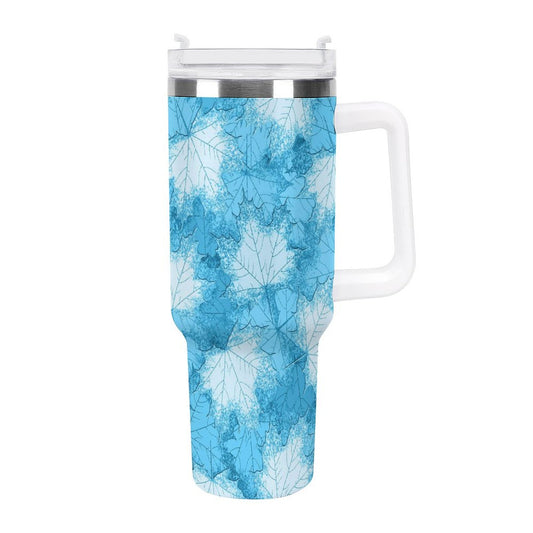 PHDT00046 POD US Local Tumbler 40 oz Large Capacity Car Cup Blue Maple Leaves