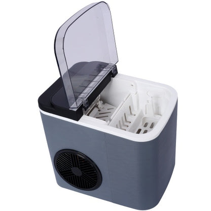 US Local Ice Maker Countertop, Portable Ice Machine, Self-Cleaning Ice Makers With Basket And Scoop, 9 Cubes In 6 Mins, 26 Lbs Per Day, Ideal For Home, Kitchen,ETL And FDA Certificate.