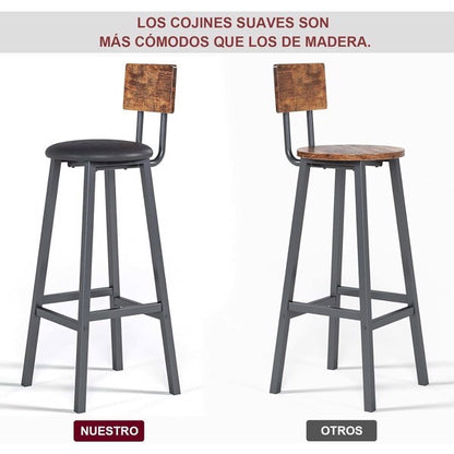 US Local Bar Stool 2-piece Set Not Shipped On Weekends