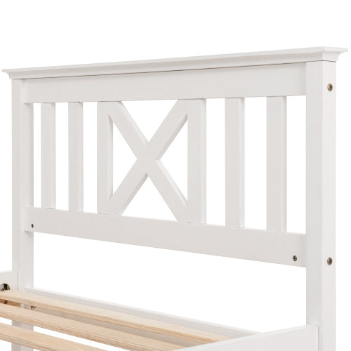 UK Local Wooden Bed Frame With Drawers Single Storage Bed Solid Pine Wood,3FT Guest Bed For Adults, Kids, Teenagers