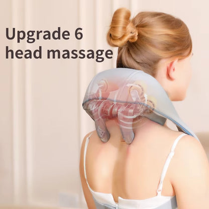 US Local Electric Shiatsu Neck And Shoulder Massager Pillow Gift Idea For Men & Women Portable Neck Massage Pillow
