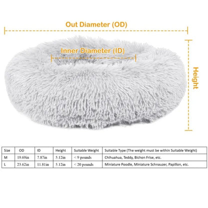 US Local Soft And Warm Wool Dog Cat Bed