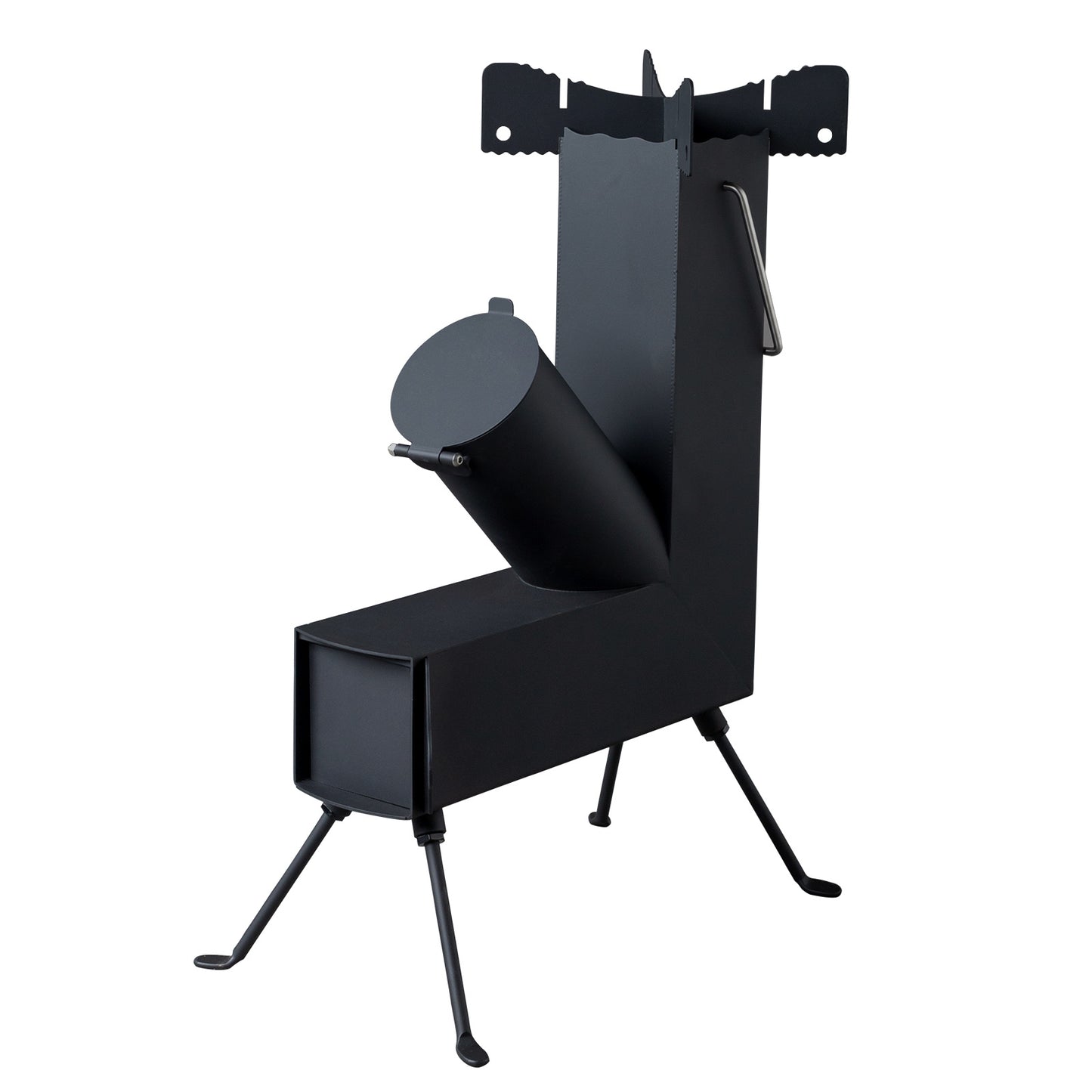 US Local Black Wrought Iron Panels, Camping Stove