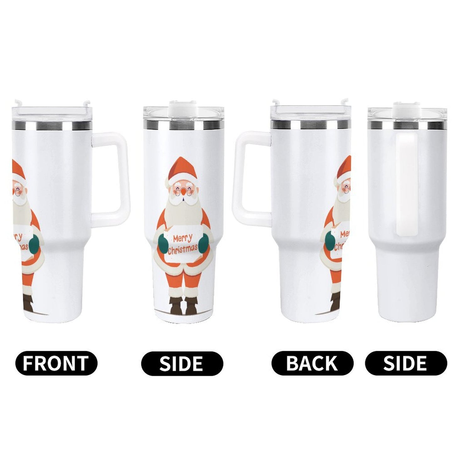 PHDT00086 POD US Local Tumbler 40 oz Large Capacity Car Cup Christmas Santa Claus