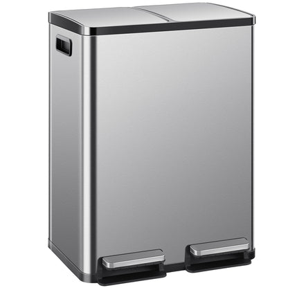 US Local 60 Liter Stainless Steel Trash Can