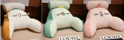 Sofa Fluffy Cushion Luncheon Pillow Triangle Reading Cushion Bedside Soft Large Backrest Lumbar Cushion Office Chair Cushion