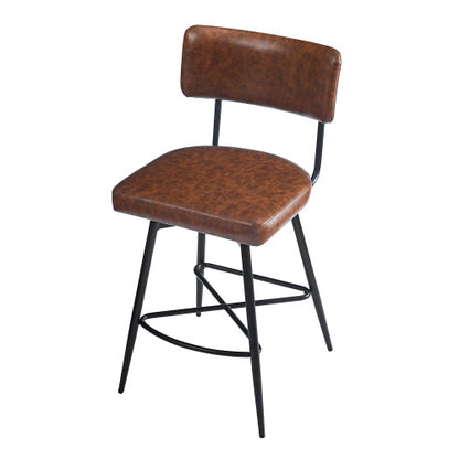 US Local 26 Inch Retro Rotating Bar Stool 2-piece Set
