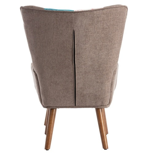 UK Local Multi-colour Lounge Chair With Footrest, Backrest And Cushion, Living Room Lounge Chair Combination