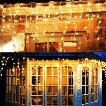 US Local Curtain Icicle Lights Wedding Party LED Fairy Christmas Indoor Outdoor