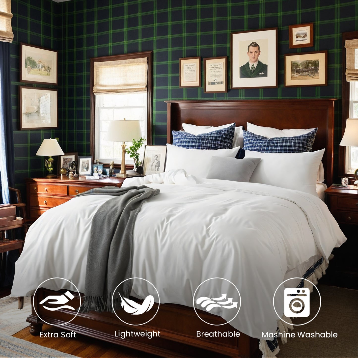 US Local This High-quality White And Pink Oversized Solid Color Duvet Cover Set Includes One Duvet Cover And Two Pillowcases. Its Universally Appealing Design Creates A Warm And Cozy Atmosphere For Any Campus