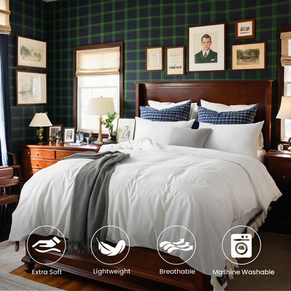 US Local This High-quality White And Pink Oversized Solid Color Duvet Cover Set Includes One Duvet Cover And Two Pillowcases. Its Universally Appealing Design Creates A Warm And Cozy Atmosphere For Any Campus